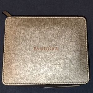 Pandora silver travel jewelry box with ring case